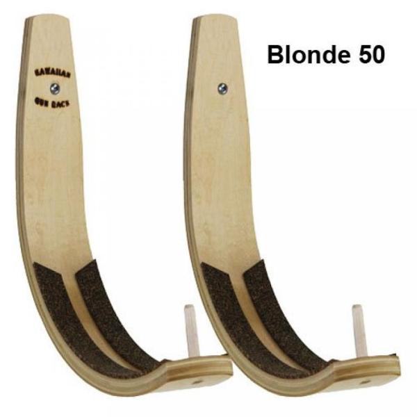 サーフィン Hawaiian Gun Rack Blonde 50 Surfboard Wall R...