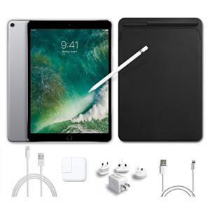 PC パソコン 2017 New IPad Pro Bundle (5 Items): Apple 10.5 inch iPad Pro with Wi-Fi 256 GB Space Gray, Leather Sleeve Black, Apple Pencil, Mytrix USB