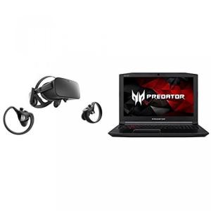 ヘッドセット Oculus Rift + Touch Virtual Reality System and Acer Predator Helios 300 Gaming Laptop Bundle