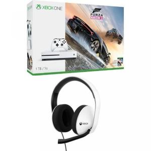 ヘッドセット Xbox One S 1TB Console - Forza Horizon 3 Bundle + Xbox Stereo Headset - White