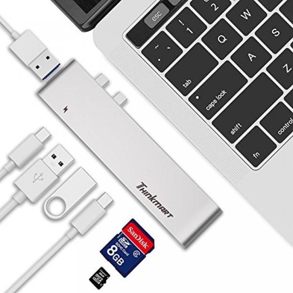 プロジェクター USB C HUB, Thinkmart Aluminum Type-C Hub A...