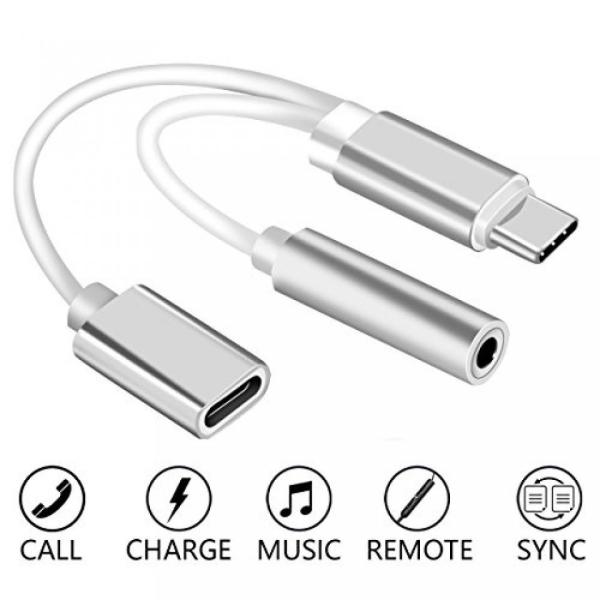 2 in 1 PC Anskp 2 in 1 Type C to 3.5 mm Headphone ...