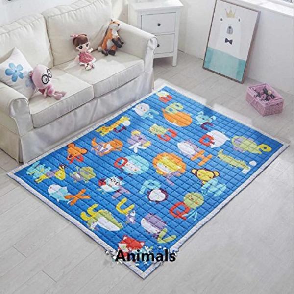 幼児用おもちゃ Ustide Baby Play Mat Cotton Floor Gym - No...