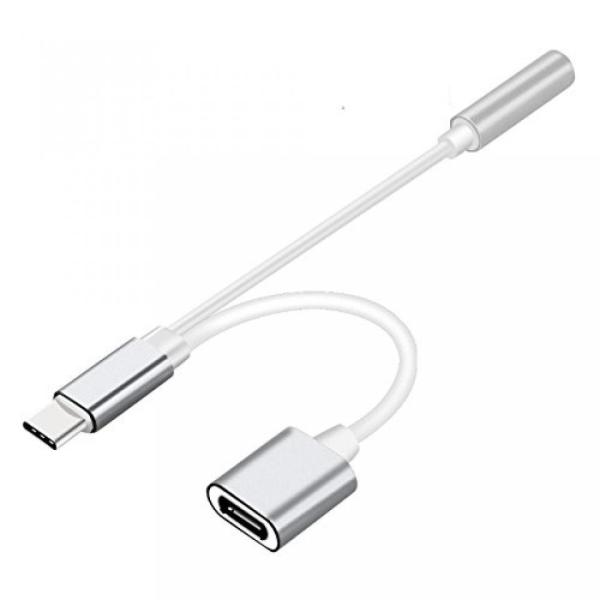 2 in 1 PC 2 in 1 Type C to 3.5mm Headphone Jack Ad...