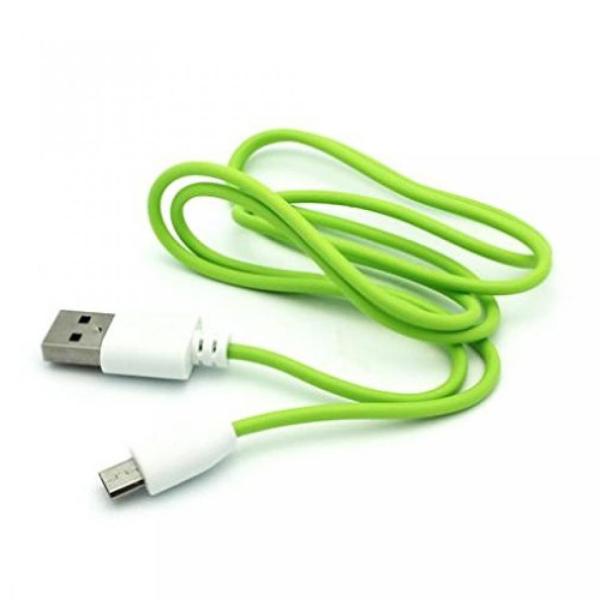 2 in 1 PC Green 3ft USB Cable Rapid Charger Sync P...