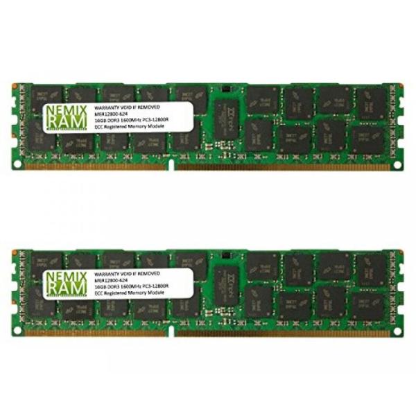 マザーボード 32GB (2 X 16GB) DDR3 1600MHz PC3-12800 ECC ...