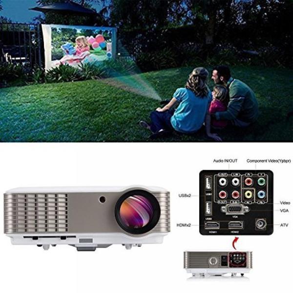 ホームシアター EUG Full HD 1080p 3600 Lumens LCD LED Imag...