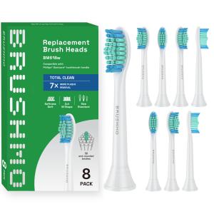 フィリップス ソニッケアー 替えブラシ  電動歯ブラシ 対応 Philips Sonicare スタンダードサイズ 8本入 ブラシモ 互換替えブラシ｜BRUSHMO(ブラシモ)