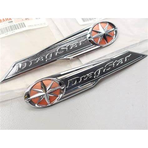★ヤマハ純正新品★XVS400ドラッグスター エンブレム 左右セット フューエルタンク　デカール　ロ...