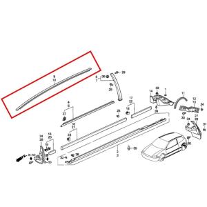 ☆ ホンダ 純正 新品 シビック EG3 EG6 フロントドアモールディング