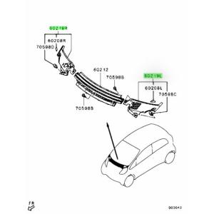 デリカD5 アッパーホース　ロワホース　DBA-CV5W 新品　未使用　純正品 デリカD：5用 ラジエータアッパホースのみ 1370A180 DBA-CV5W