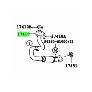 ★ トヨタ 純正 新品  PZJ77 ランドクルーザー70 『フロント』エキゾーストパイプ TOYO...