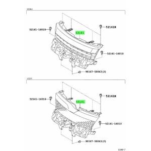 トヨタ 純正 新品 ZRR80G エスクァイア 後期 フロントグリル ダイナミックグリル オプション