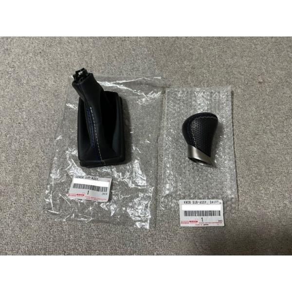 ★ レクサス 純正 新品  30レクサスIS RC-F シフトノブ＆シフトブーツ 青ステッチ 内装 ...
