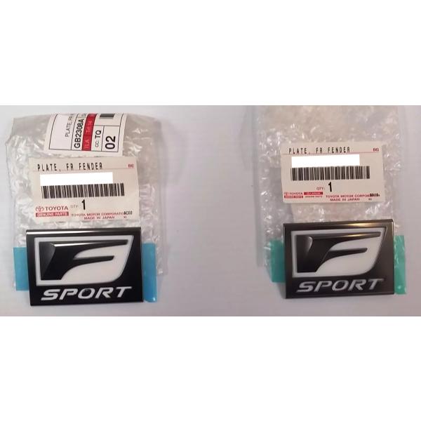 ★ レクサス 純正 新品  USレクサス Fスポーツ フェンダーバッジ/サイドエンブレム 2個 左右...