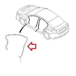 ☆ スバル 純正 新品 インプレッサ GDB ウェザー ストリップ トランク