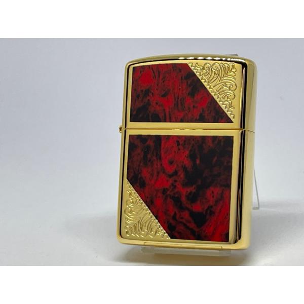 ZIPPO[ジッポー] 両面加工 ARMOR VENETIAN/ベネチアンアーマー レッド 162G...
