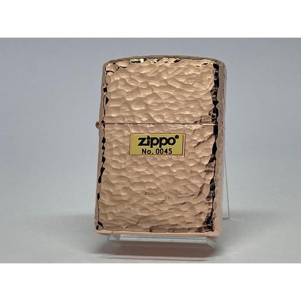 ZIPPO[ジッポー]5面加工 アーマー ハンマートーン ピンクゴールド 162PG-Z5HAMME...
