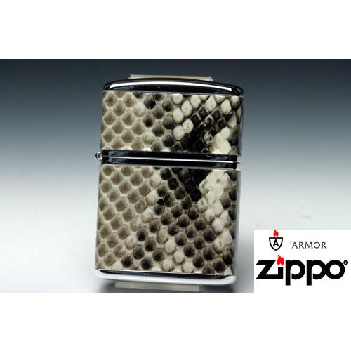 Zippo【パイソンレザーシリーズ】ホワイト