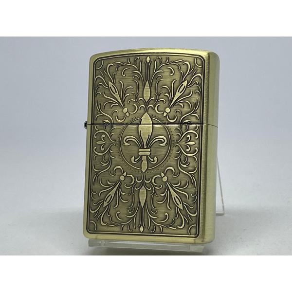 ZIPPO[ジッポー]LILY CLASSIC リリークラシック ユリ 真鍮古美 205-OLDYU...