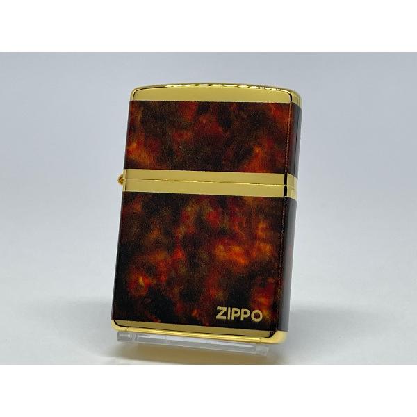 ZIPPO[ジッポー]4面連続加工 マーブルロゴ ゴールドブラウン 2G-4BWZ