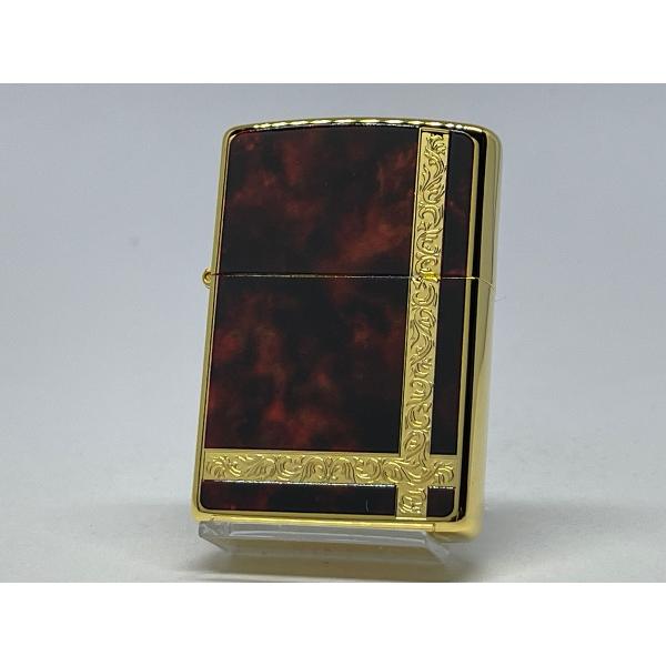 ZIPPO[ジッポー]両面加工 COMBINATION/ コンビネーション ブラウンゴールド 2G-...