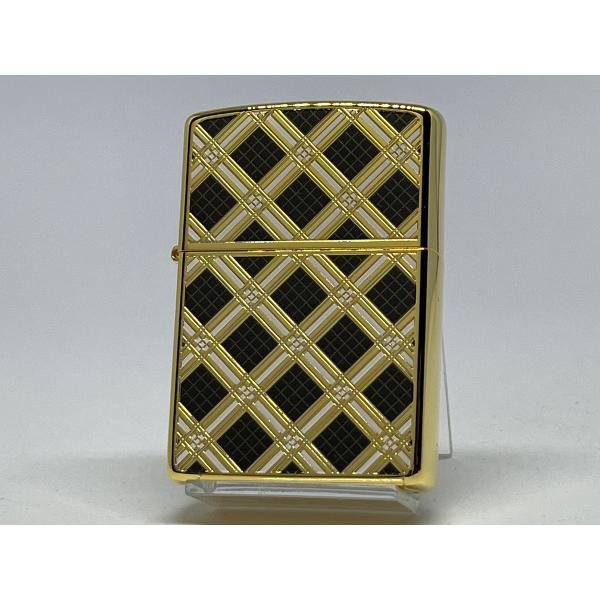 ZIPPO[ジッポー]両面加工 DIA PATTERN ダイヤパターン ブラック 2G-DIABK