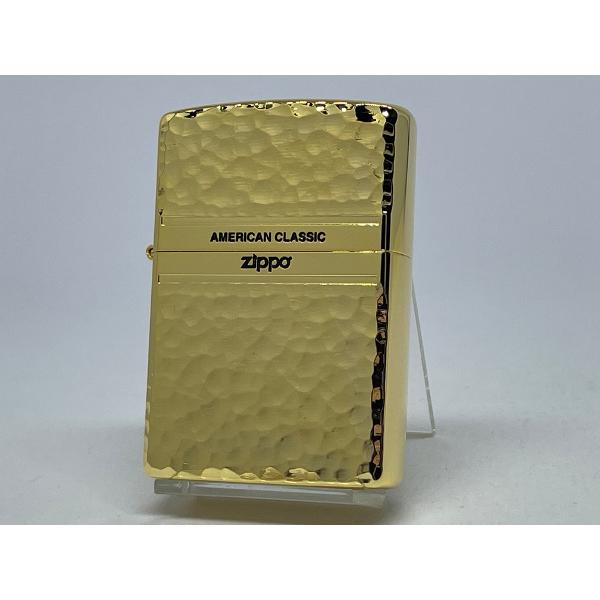 ZIPPO[ジッポー]両面加工 HAMMER TONE ハンマートーン 金メッキ 2G-ZHAMME...