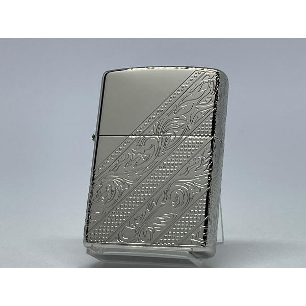 ZIPPO[ジッポー]4面連続加工 ARABESQUE DESIGN アラベスクデザイン プラチナメ...