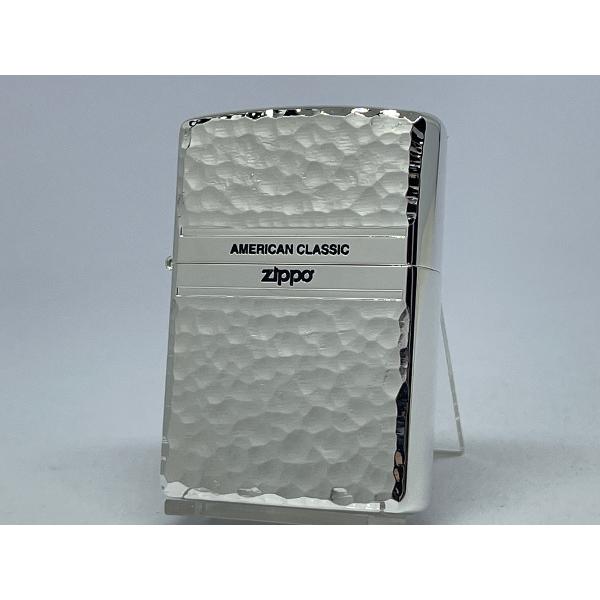 ZIPPO[ジッポー]両面加工 HAMMER TONE ハンマートーン 銀メッキ 2S-ZHAMME...