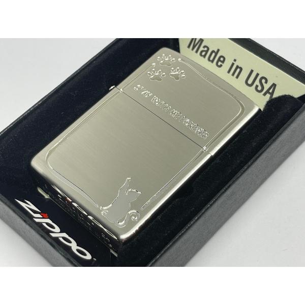 ZIPPO[ジッポー]CATシリーズ STAY WITH ME FOREVER 銀メッキサテーナ 2...