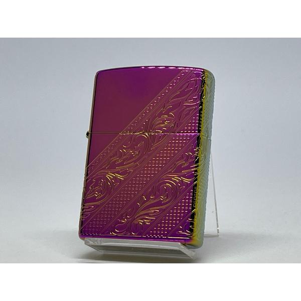 ZIPPO[ジッポー]4面連続加工 ARABESQUE DESIGN アラベスクデザイン レインボー...