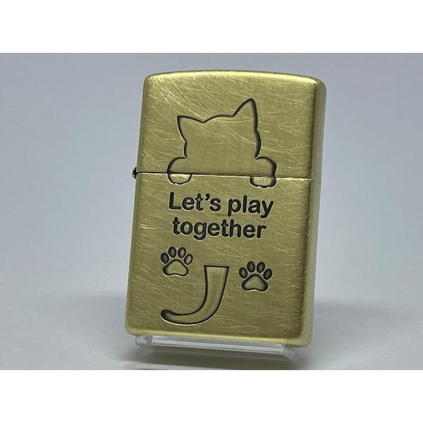 ZIPPO[ジッポー]キャットシリーズ 真鍮メッキ 2UDBI-CAT