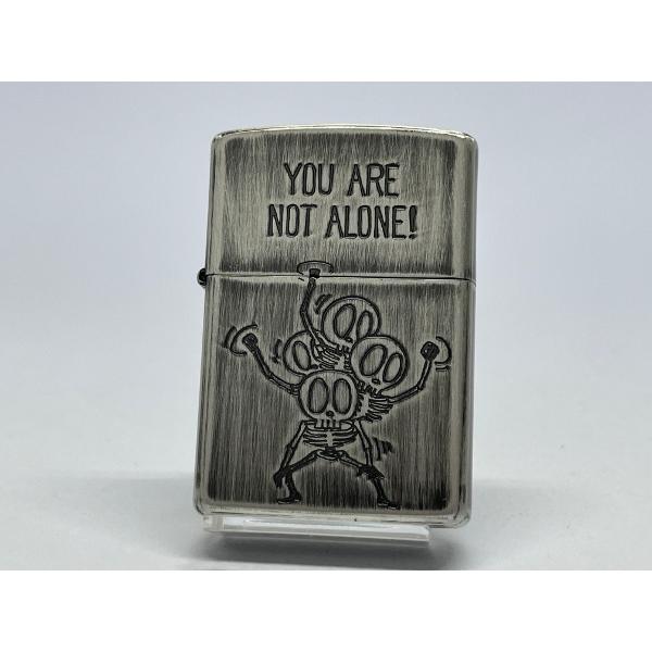 ZIPPO[ジッポー]ユーズドフィニッシュスカル YOU ARE NOT ALONE ! (独りじゃ...