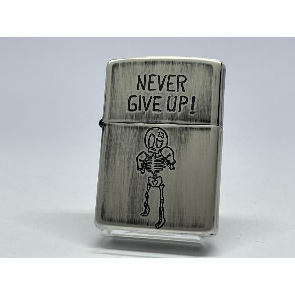 ZIPPO[ジッポー]ユーズドフィニッシュスカル NEVER GIVE UP ! (あきらめないで〜...