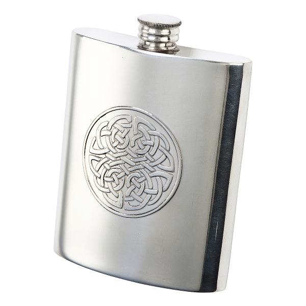 Pinder Bros[ピンダー・ブロス]ピューター ウイスキーボトル・ケルティックマーク 6oz ...