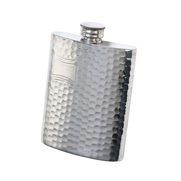 Pinder Bros[ピンダー・ブロス]ピューター ウイスキーボトル・ハンマード 4.0oz じょ...