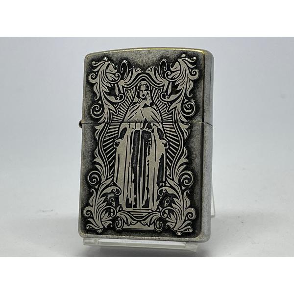 ZIPPO[ジッポー]両面加工 アラベスクマリア 銀いぶし