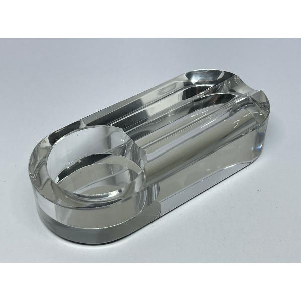 イースター・クリスタル灰皿 オーバルミラー 1本用 #80430