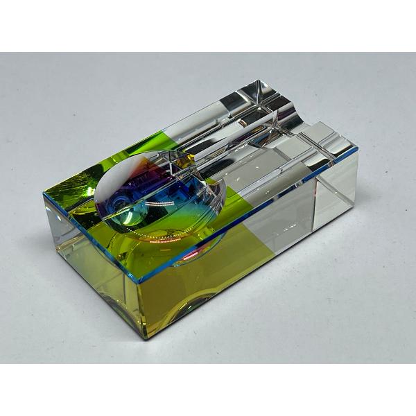 イースター・クリスタル灰皿ミニレインボー #80436