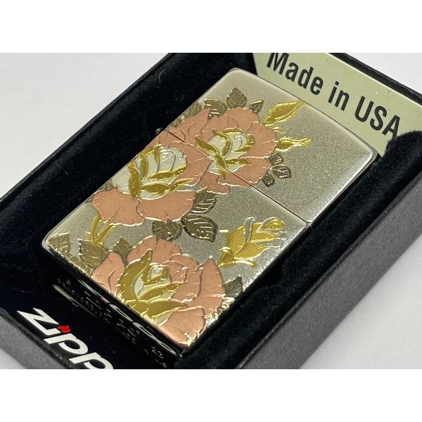 ZIPPO[ジッポー]伝統工芸 ZP 電鋳板 バラ(ばら)
