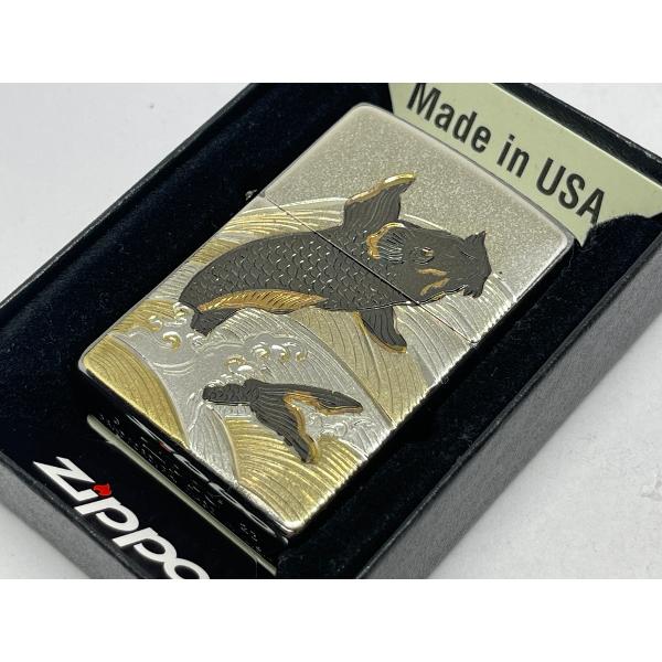 ZIPPO[ジッポー]伝統工芸 ZP 電鋳板 跳ね鯉(はねごい)
