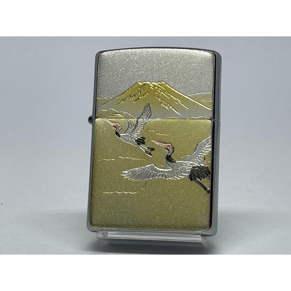ZIPPO[ジッポー]伝統工芸 電鋳板 鶴富士