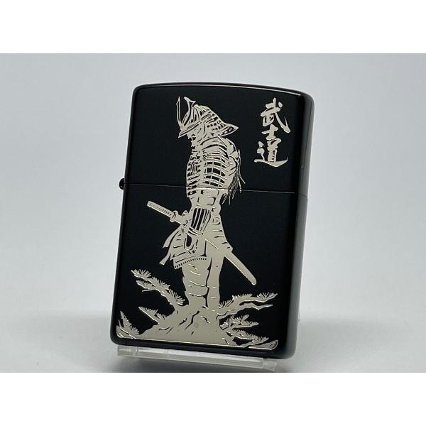 ZIPPO[ジッポー]武士道 ブラックマット シルバーメッキ BUSHIDO BK/SV 1201S...
