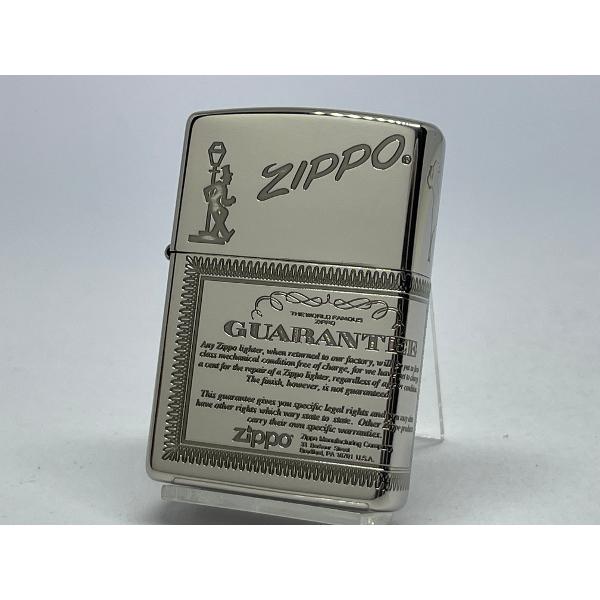 ZIPPO[ジッポー]2面連続加工 ＃200ギャランティー SV ニッケルイブシ 1201S883