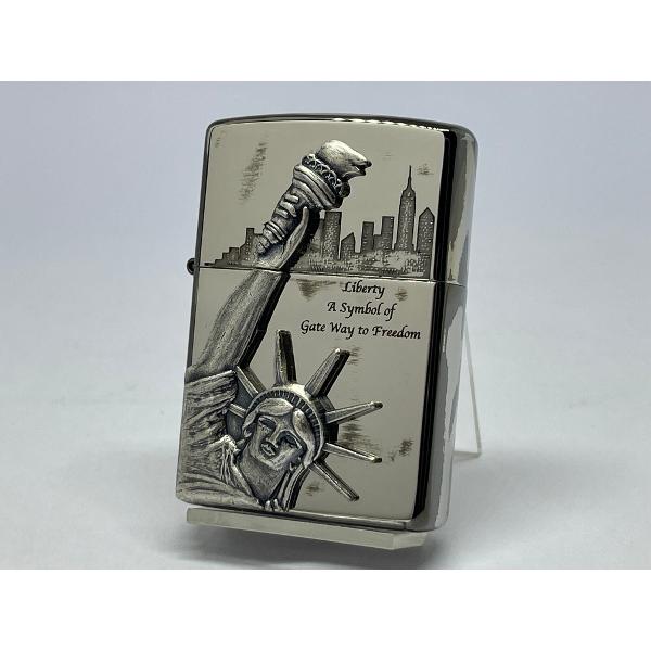 ZIPPO[ジッポー]両面加工 STATUE OF LIBERTY 自由の女神 ジユウノメガミ 12...