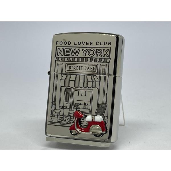 ZIPPO[ジッポー]両面加工 ニューヨークデザイン NYデザイン スクーター 1201S939