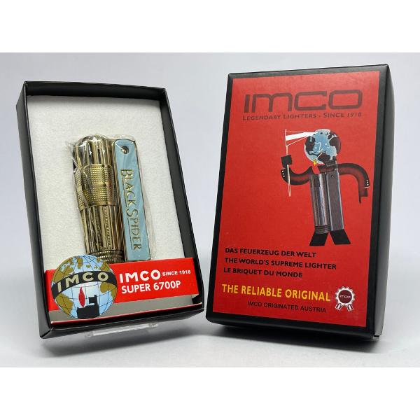 復刻版 IMCO(イムコ) フリントオイルライター ブラックスパイダー・イムコ・アイス #62006