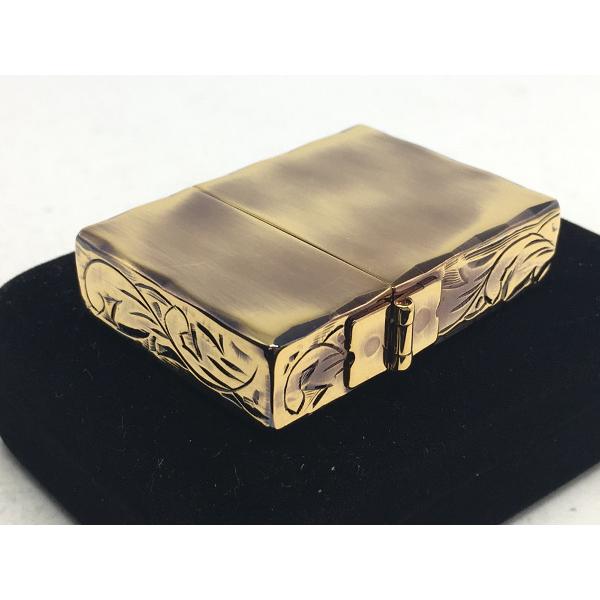 ZIPPO[ジッポー]1935レプリカ ３面手彫り 1935-3H/C2 アンティークブラス