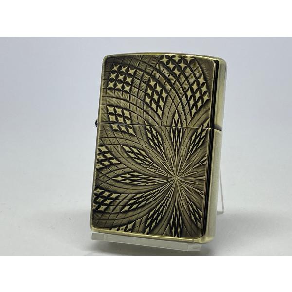 ZIPPO[ジッポー]両面加工 アンティークスタイル Diamond Cut ダイヤモンドカット A...